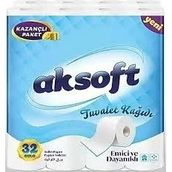 Aksoft Tuvalet Kağıdı 32li 3Lü Avantaj Paket