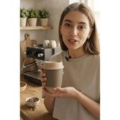 Akyüz Plastik ☕ Termos Kahve Bardağı 6 Adet- 8 Oz. El Yakmayan Özel Katmanlı Termal BARDAK-250 ml