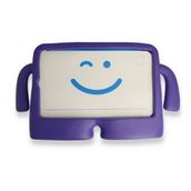Alan Şanslı iPad 5 Air 9.7 Mor Karakter Tablet Silikon Kılıf