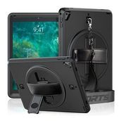 Alan Şanslı iPad 5 Air 9.7 Siyah Strap C Otterbox Tablet Kapak Kılıf