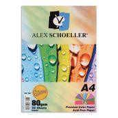 Alex Schoeller A4 Fotokopi Kağıdı 5 Renk 50 Li Alx-621