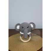 Aley Life Amigurumi Bebek Fil Çıngırak Diş Kaşıyıcı