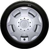 Alfa Romeo SKS-SJS 404 16 İnç 4 Adet Kırılmaz Jant Kapağı