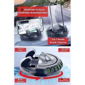 ALFAGİFT Telefon Tutucu Otopark Numaratörü 2'si 1 Arada 360° Döner Araç İçi Telefon Standı