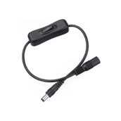 Alfais 4462 5.5x2.1 mm Anahtarlı DC Dişi Erkek Adaptör Güç Power Bağlantı Kablosu