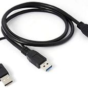 Alfais 4574 Micro Usb 3.0 Hdd 1.5 m Hard Disk Bağlantı Veri Ara Y Kablosu