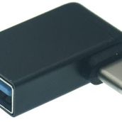 Alfais 4658 Type-C 3.1 To USB 3.0 Şarj 90 Dirsek Köşe Çevirici Dönüştürücü Adaptör