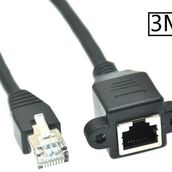 Alfais 5079 RJ45 3 mt Panel Tipi Cat6 Montaj Kablosu