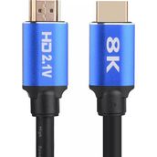 Alfais 5095 8K Ultra HD 2.1V 48 GBPS UHD 2 mt Altın Kaplama HDMI Kablo