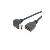 Alfais AL-4667 Dişi - Erkek Uzatma 90 Derece 1 m HDMI Dirsek Kablosu