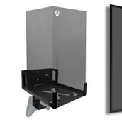 ALIENERGY Xbox Series X için Duvar Montajı (Konsol ve Aksesuarları Güç Düğmesi ile TV'nin Yakın veya Arkasına Monte Edin), XSX Sistemi için Duvar Rafı Braket Kiti