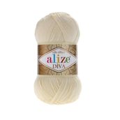 Alize 01 Krem 5'li Diva El Örgü İpi