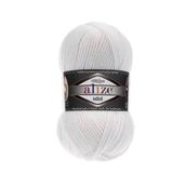 Alize 055 Beyaz Superlana Midi El Örgü İpi