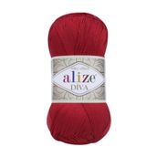 Alize 106 Kırmızı 5'li Diva El Örgü İpi