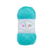 Alize 287 turkuaz 5'li Puffy El Örgü İpi
