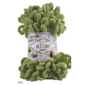 Alize 485 Soft Yeşil 5'li Puffy 100 gr El Örgü İpi