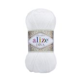 Alize 55 Beyaz 5'li Diva El Örgü İpi