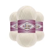 Alize 62 Açık Krem 5'li Angora Gold El Örgü İpi