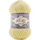 Alize Velluto 13 Açık Sarı 100 gr Örgü İpi