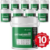Alkoru Lite Likit Membran Kauçuk ve Elyaf Katkılı 10x15 kg Sıvı Su Yalıtım Malzemesi