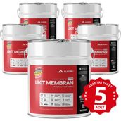 Alkoru Süper Likit Membran Kauçuk ve Elyaf Katkılı 5x15 kg Sıvı Su Yalıtım Malzemesi