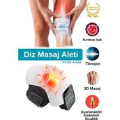 Allians 3D Akıllı Diz Masaj Aleti, Isıtmalı Titreşimli, Kırmızı Işık Masaj Cihazı - Cappuccino