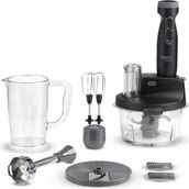 Allians Cam Hazneli Profesyonel Blender Seti Siyah, Güçlü ve Şık Tasarım - Ahşap