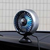 Ally F102 Beyaz Araç Torpidu Üstü + Air Went Tutucu Mini Fan Vantilatör