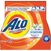 Alo 1.5 kg Aqua Pudra Kar Çiçeği Parfümlü Beyazlar ve Renkliler İçin Toz Çamaşır Deterjanı