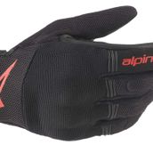 Alpinestars Erkek Bakır Motosiklet Sürüş Eldiveni, Siyah/Kırmızı, S