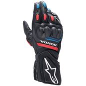 Alpinestars Honda SP-8 V3 Korumalı Motosiklet Eldiveni Siyah Kırmızı Beyaz Mavi