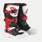 Alpinestars TECH 3S Kros Genç Motosiklet Botu Siyah / Kırmızı / Beyaz - 36