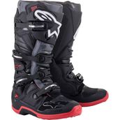 Alpinestars TECH 7 Kros Motosiklet Botu Siyah Kırmızı Yüksek Koruma ve Su Geçirmez Materyal - 43
