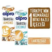 Alpro Barista 1 lt Badem Sütü & Hindistan Cevizi Sütü