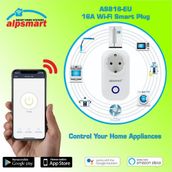 Alpsat AS816EU Wi-Fi Akıllı Priz Soketi Zamanlayıcı 16Amper Beyaz