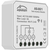 Alpsmart AS-861 Akıllı Wi-Fi Tekli Duvar Anahtarı Modülü Tuya Uyumlu