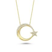 Altınbaş 0016627700006 Kadın Altın Ay Yıldız Kolye
