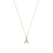 Altınbaş 0018073700036 Altın A Harfi Kolye