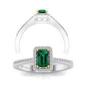 Altınbaş P250552 Pırlanta Zümrüt Kolye