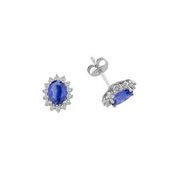 Altınbaş P319220 Pırlanta Safir Küpe