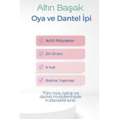 Altınbaşak Royaleks No: 383 20 gr Oya ve Dantel İpi