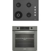 Altus ALA 189 DG Woklu - 322 G Turbo Gri 2'li Cam Ankastre Set