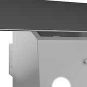 Altus ALA 527 G Gri Duvar Tipi Eğimli Cam Davlumbaz