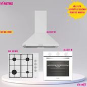 Altus Ankastre Set Beyaz Set No 210 ( Ala 321 W - Ala 181 Wd - Ala 522 W)