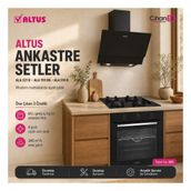 Altus Ankastre Set No 202 Siyah (Ala 321 B - Ala 159 Db - Ala 510 B)