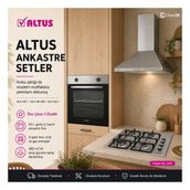 Altus Ankastre Set No 204 Inox (Ala 310 I - Ala 181 Gıd - Ala 522 I)