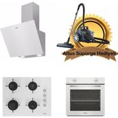 Altus Beyaz Cam Ankastre Set 570 W - 159 Dw- 310 Hw - (Altus Süpürge )