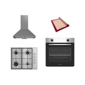 Altus New Inox 3 Lü Ankastre Set (Ala 310 I - Ala 181 Gıd - Ala 522 I) - Silikon Yanmaz Yapışmaz Pişirme Matı ile Birlikte