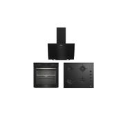 Altus Turbo Siyah Cam Ankastre Set (Ala 322 B - 159 Db - 510 B)