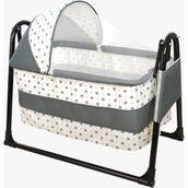 Aluç Bebe Btrend New Black Kadro Cep Hediyeli Sepet Beşik Portatif Bebek Sallanır Beşiği Hamak - 45-80 - Gri - Siyah